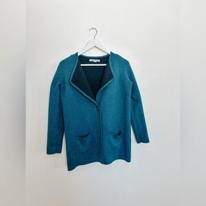 Catherine Malandrino - Cardigan/Sweater - TealBlack - Size Small
